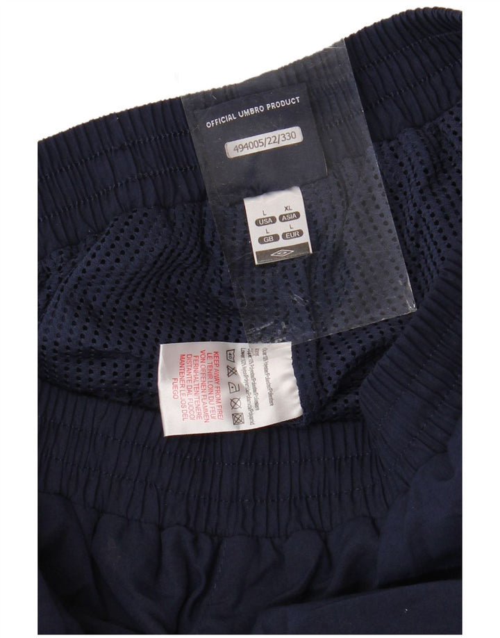 UMBRO Pantalones de chándal con estampado gráfico para hombre Joggers Large Azul marino Poliéster