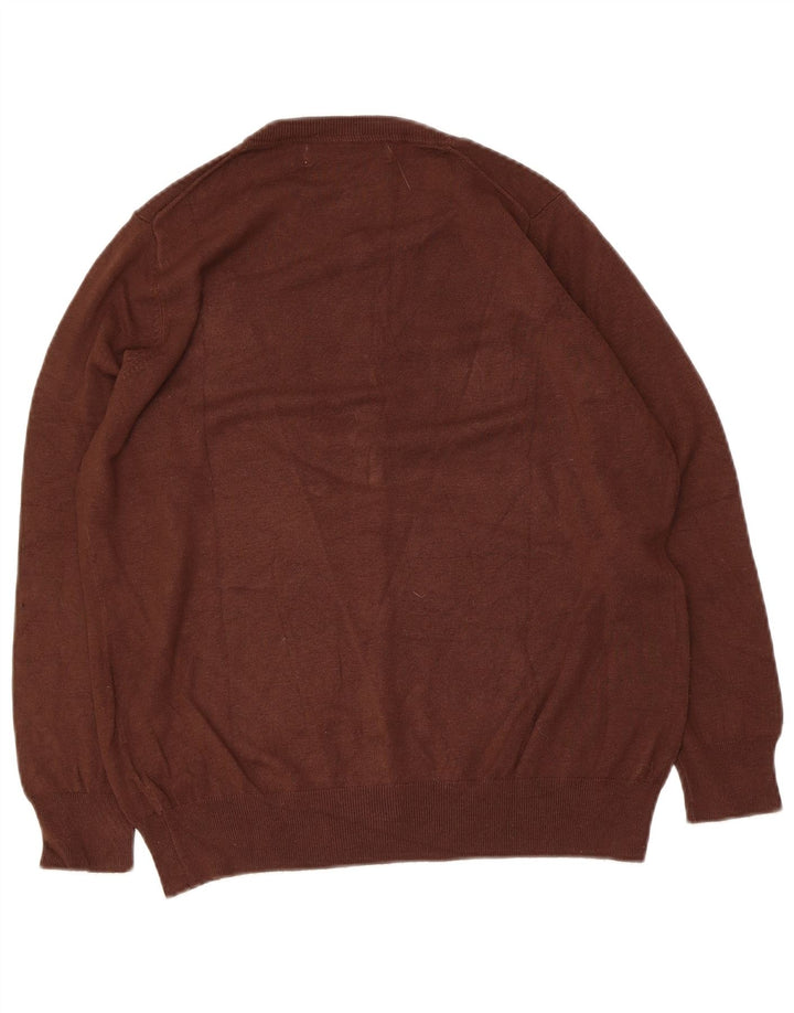 Zara Mujer Cárdigan Suéter UK 44 Viscosa Marrón Medio