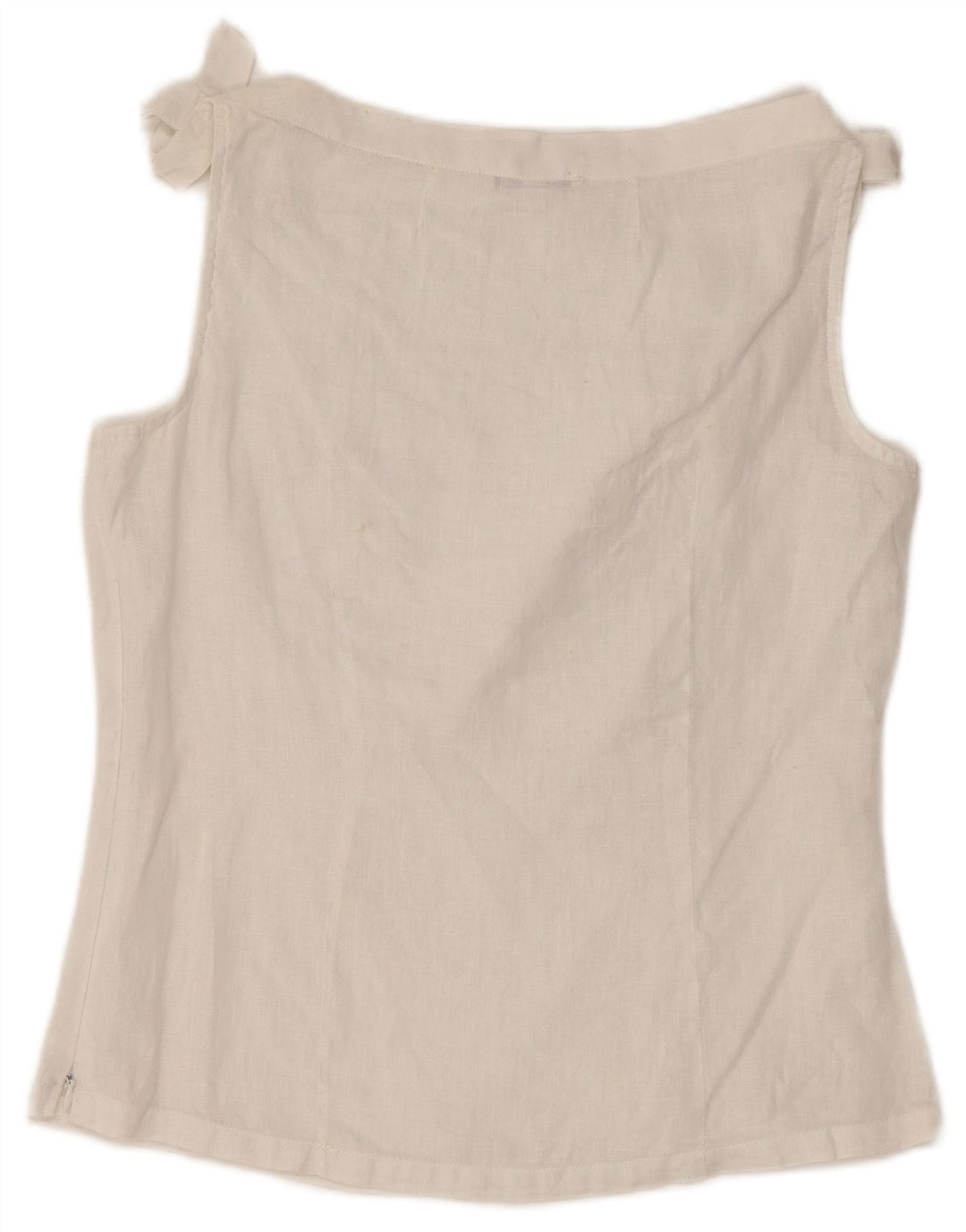 NARACAMICIE Blusa sin mangas para mujer UK 8 Small White