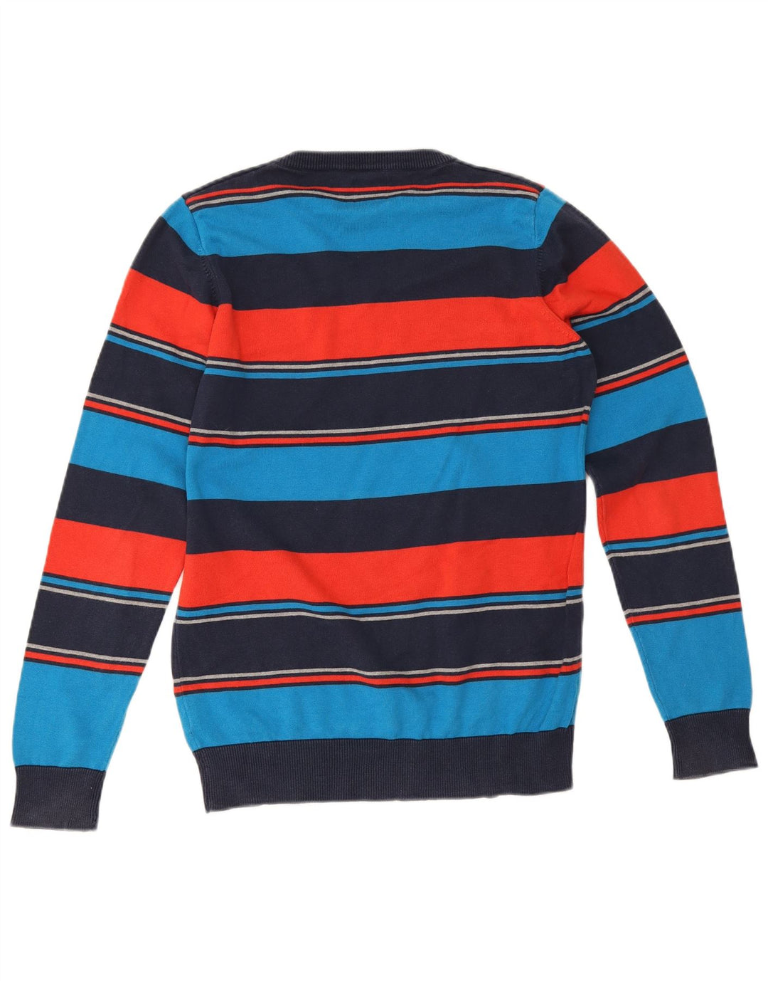 Jack & Jones Jersey con Cuello en V para Hombre, Jersey pequeño de algodón a Rayas Multicolor