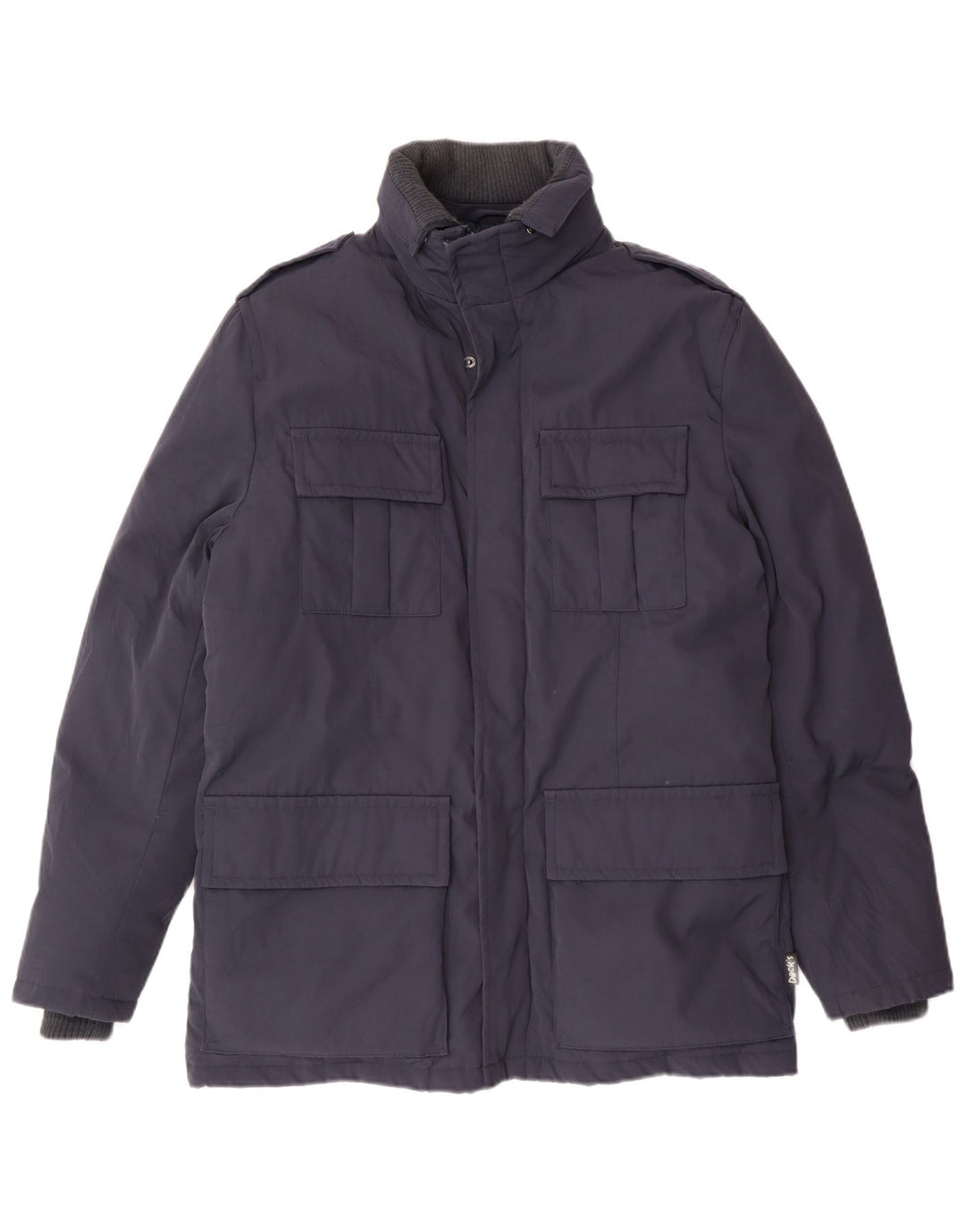 Dack's Chaqueta militar acolchada para hombre UK 36 Small Azul marino Nylon