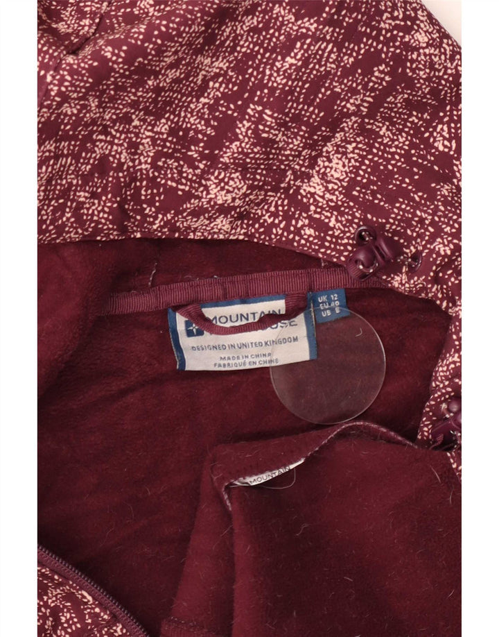 Chaqueta cortavientos para mujer Mountain Warehouse UK 42 Mediana Borgoña moteada