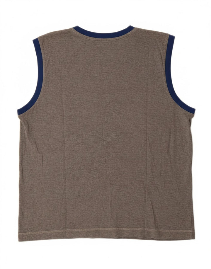 PUMA Mens Graphic Vest Top XL Grey Vintage Puma and Second-Hand Puma from Messina Hembry 