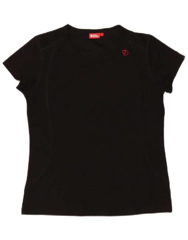 Fjall Raven Camiseta para mujer Top UK 44 Mediano Negro Poliéster