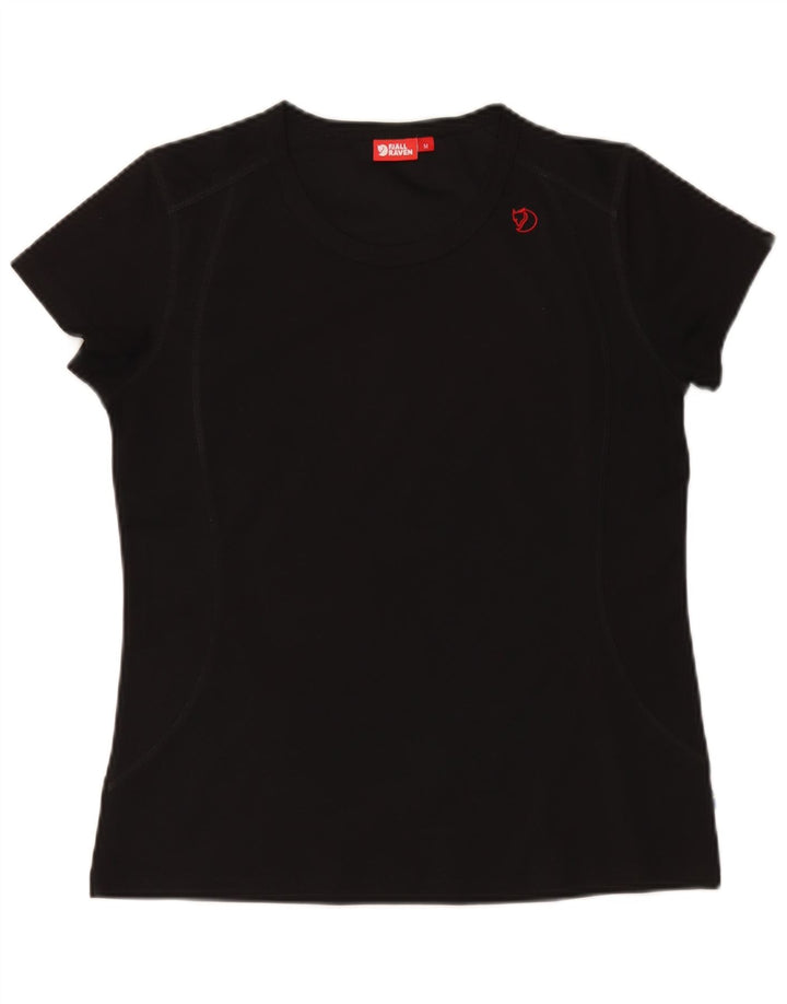 Fjall Raven Camiseta para mujer Top UK 44 Mediano Negro Poliéster
