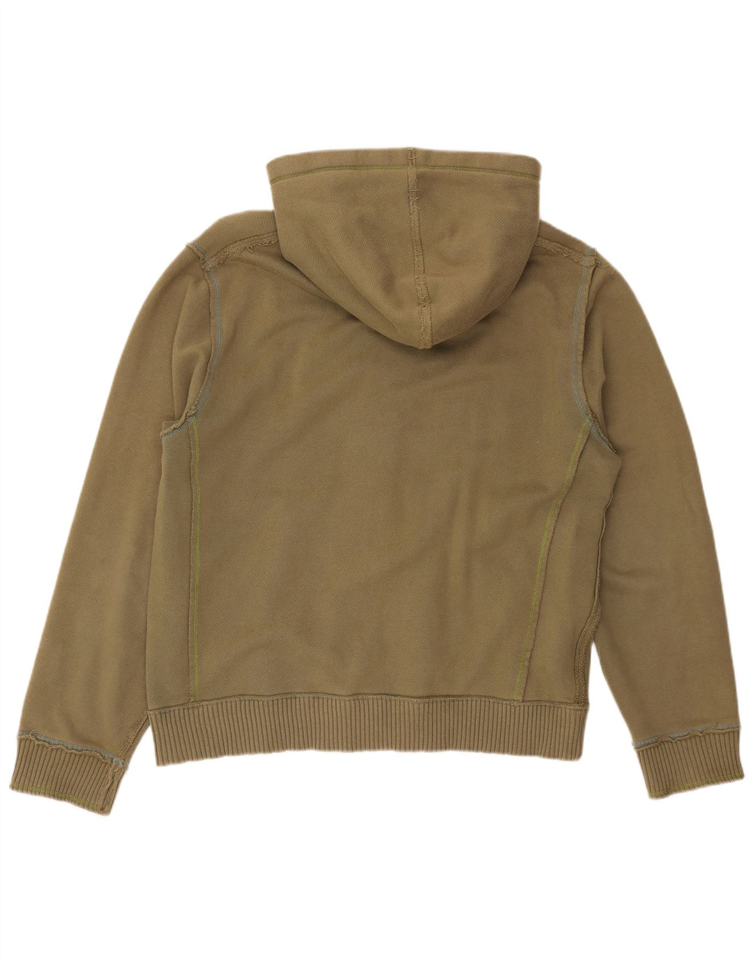 Sudadera con capucha y cremallera para hombre Fat Face Algodón caqui grande