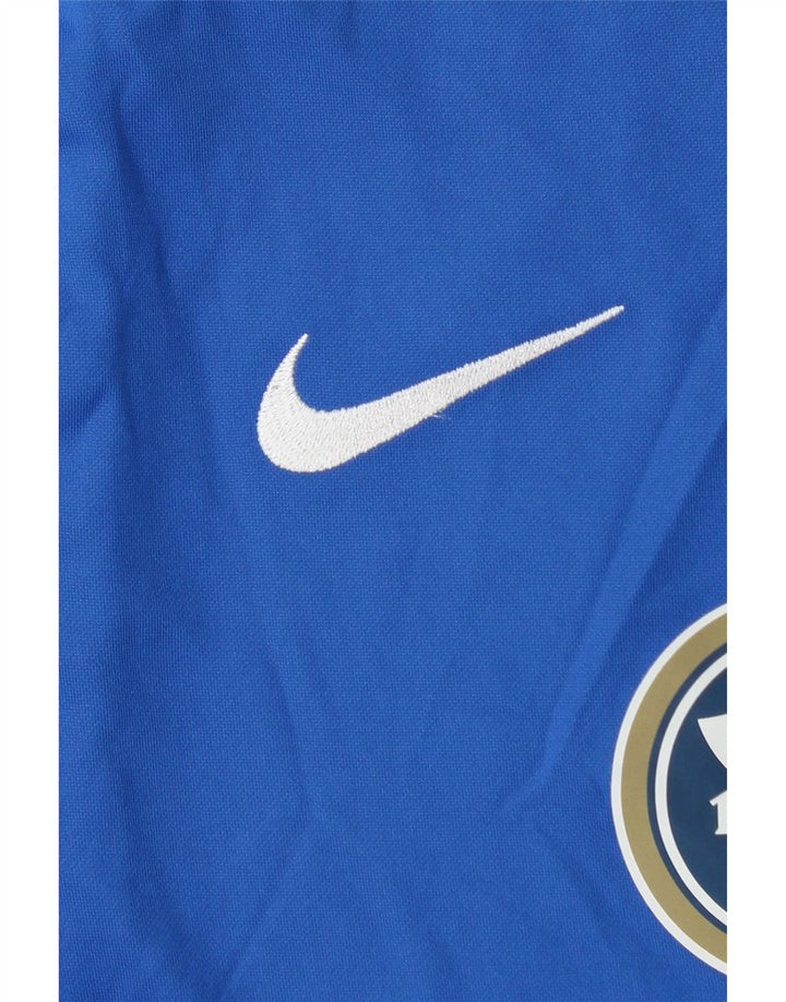 NIKE Camiseta gráfica Dri Fit para hombre Top poliéster azul grande
