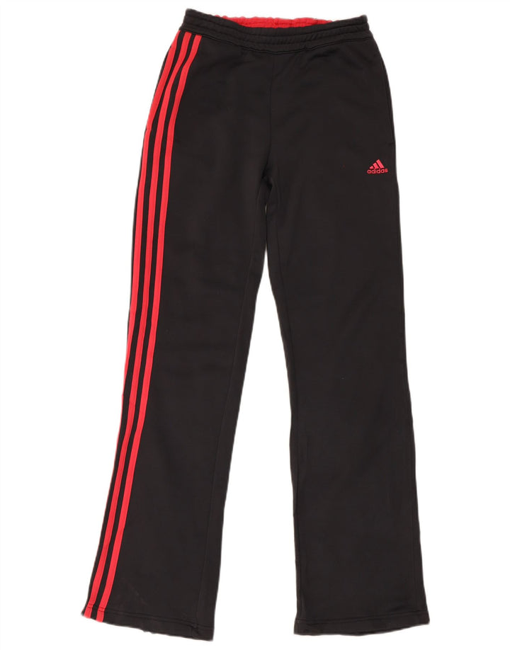 Adidas Mujer Chándal Pantalones UK 10 Pequeño Gris Poliéster