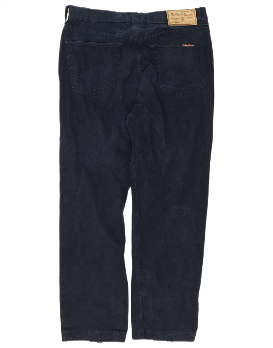 MARLBORO CLASSICS Mens Straight Jeans W33 L27 Navy Blue Cotton