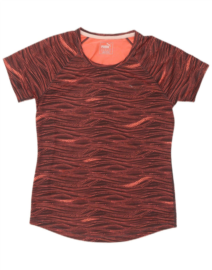 Puma Camiseta con estampado abstracto para mujer, talla 40, talla M, multicolor