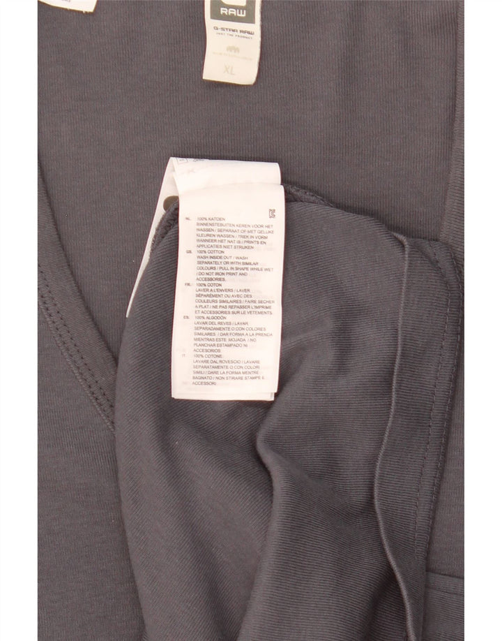 G-Star Hombre Camiseta Top XL Gris Algodón