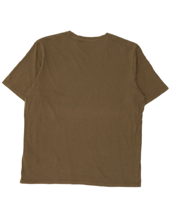 Jack & Jones Hombre Camiseta Top XL Caqui Algodón