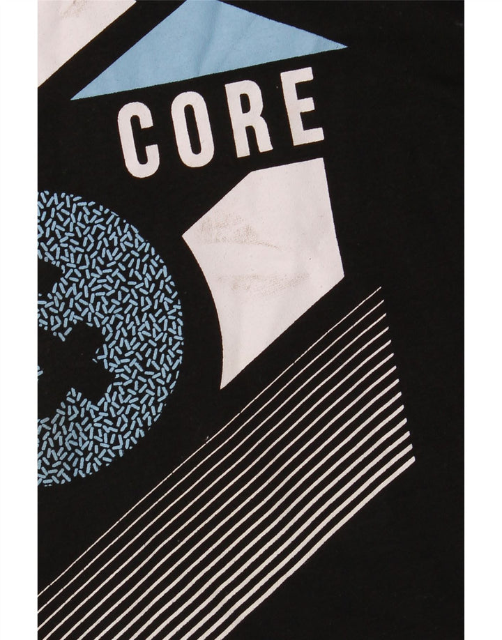 Jack & Jones Hombre Sudadera Con Capucha Gráfica Jersey Pequeño Poliéster Negro