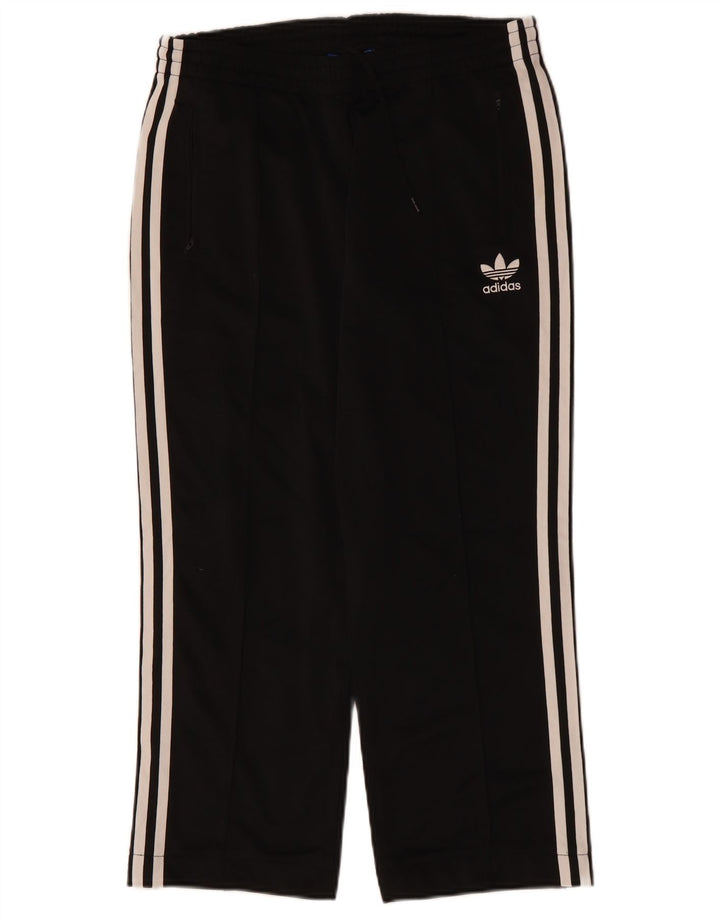ADIDAS Pantalones de chándal para mujer UK 12 Mediano Negro Poliéster