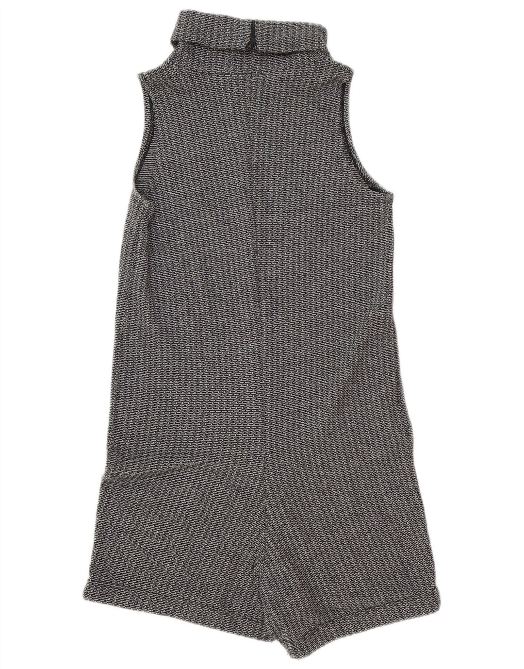 Zara Mujer Mono Corto Sin Mangas UK 10 Small Gris