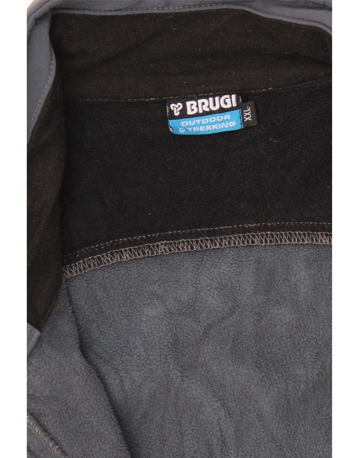Brugi Chaqueta cortavientos para hombre UK 44 2XL Gris Poliéster