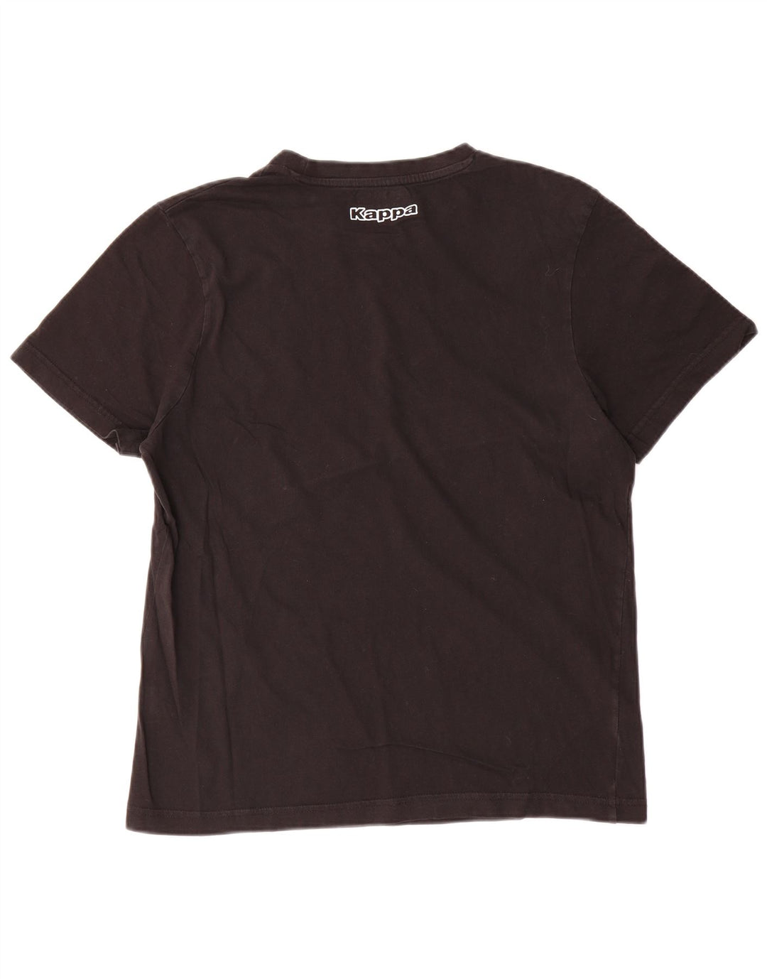 Kappa - Camiseta gráfica para hombre, talla grande, algodón negro