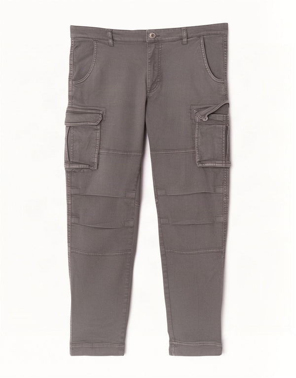 Gas Mens Joggers Cargo Pantalones Grande W36 L30 Algodón Gris