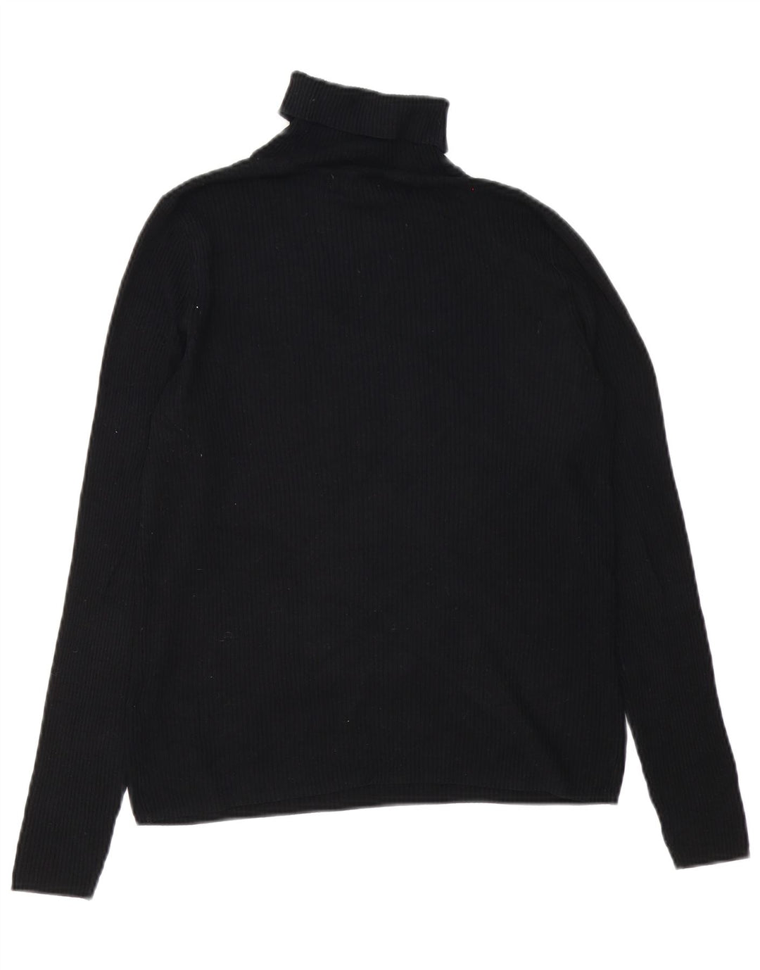 Marks & Spencer Suéter tipo jersey con cuello vuelto para mujer UK 44 Viscosa negra mediana