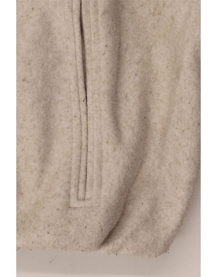 Zara Mujer Crop Chaqueta Bomber Extragrande UK 10 Small Beige Poliéster