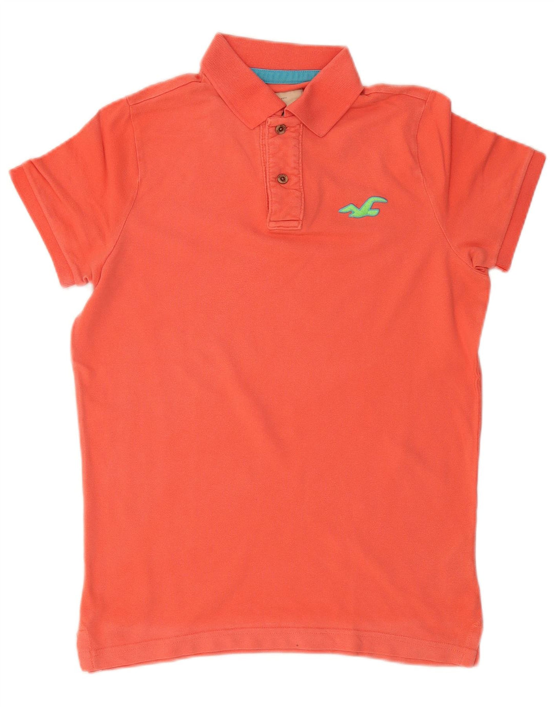 HOLLISTER Polo Hombre Algodón Rojo Mediano