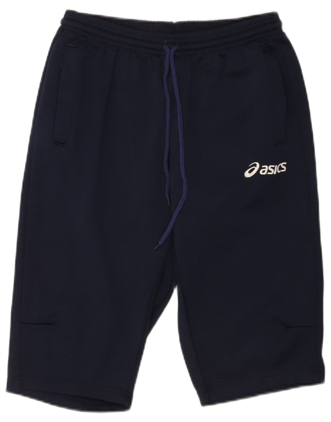 Asics - Pantalones cortos deportivos para hombre, talla grande, poliéster azul marino