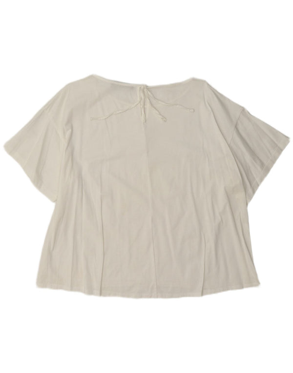 Max Mara Blusa de fin de semana para mujer UK 40 XL Blanco