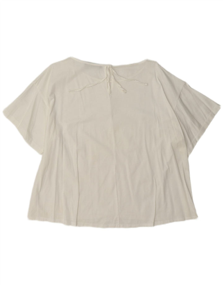 Max Mara Blusa de fin de semana para mujer UK 40 XL Blanco