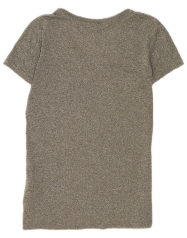 Camiseta Nike para mujer Top UK 10 Small Grey Moteado Poliéster