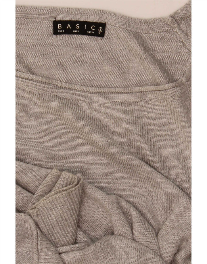 Stradivarius Blusa Suelta para Mujer Top UK 10 Small Gris