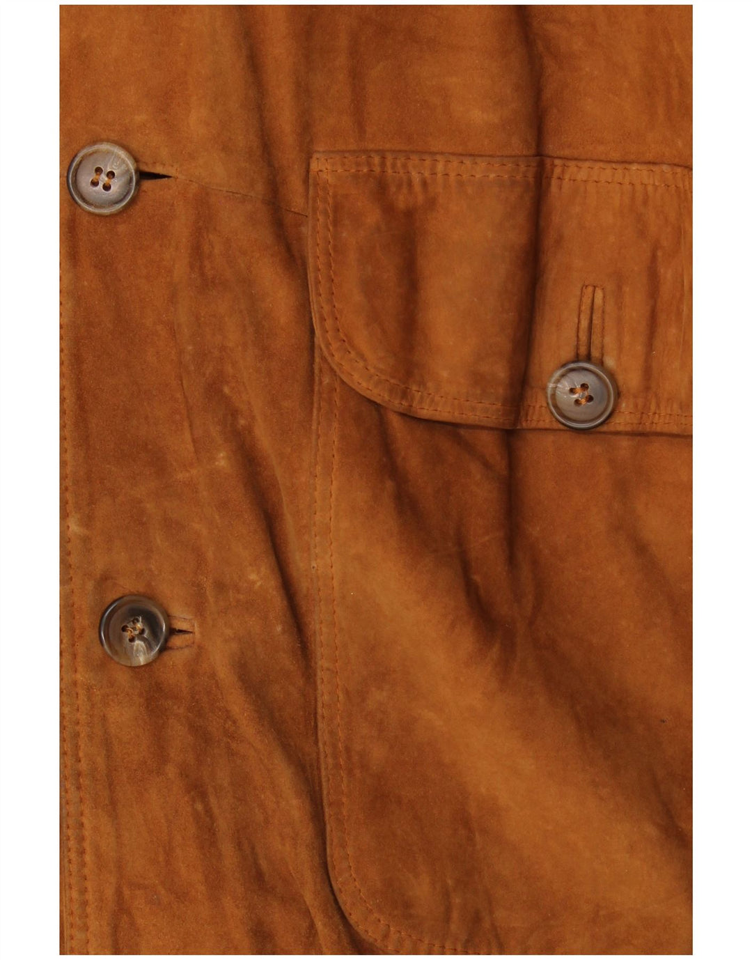 Al Duca D'Aosta Chaqueta bomber de ante para hombre IT 52 XL Marrón