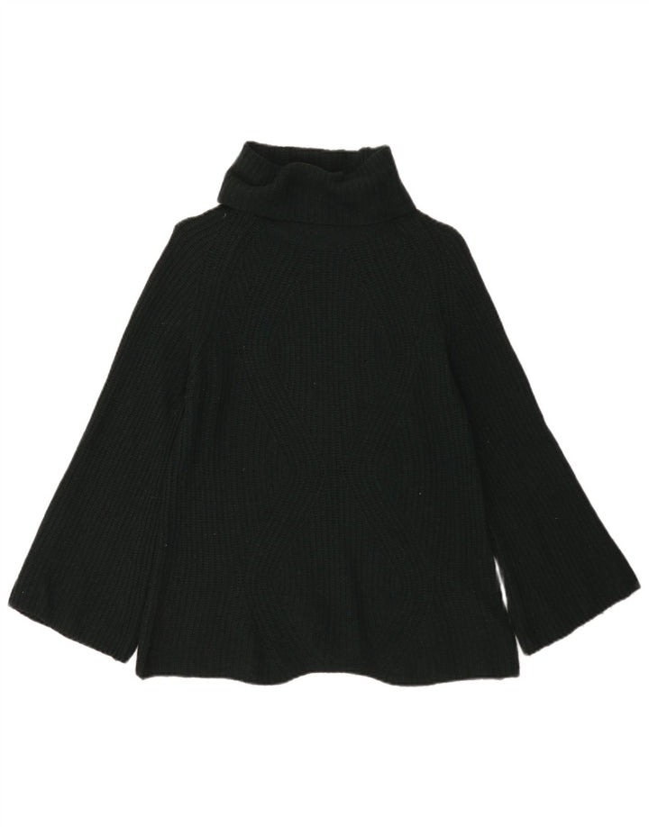 Massimo Dutti Jersey de cuello vuelto para mujer UK 10 Small Green Wool