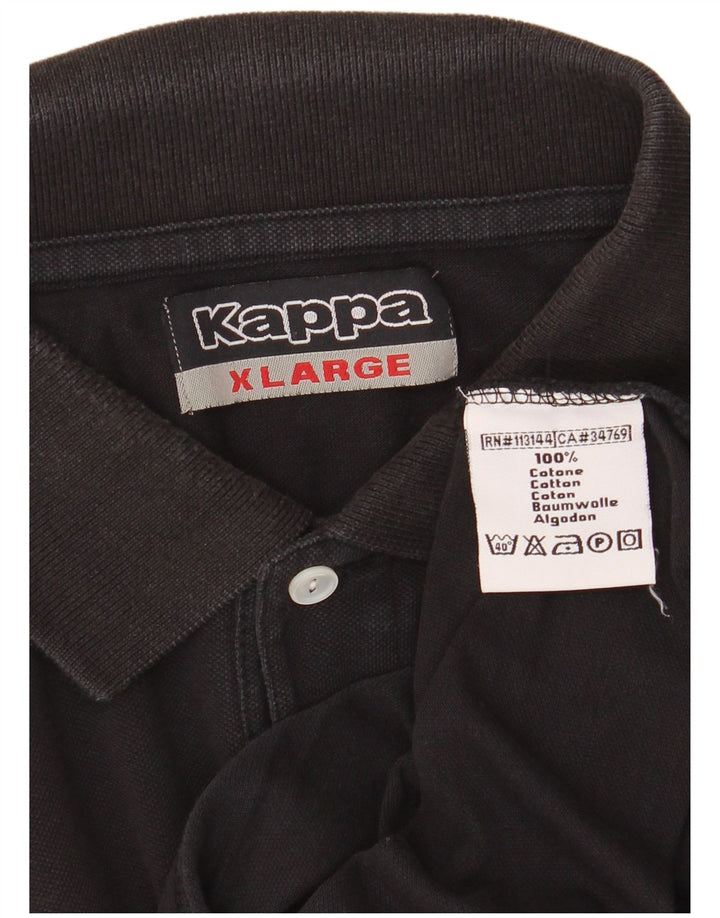 KAPPA Polo Hombre XL Algodón Negro