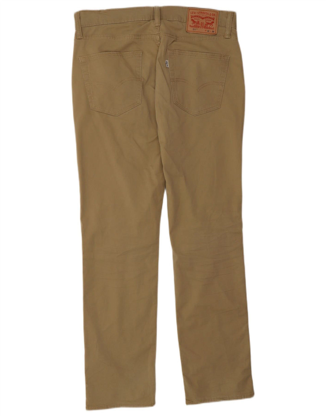 LEVI'S Mens 511 Slim Casual Pantalones W32 L30 Algodón Beige