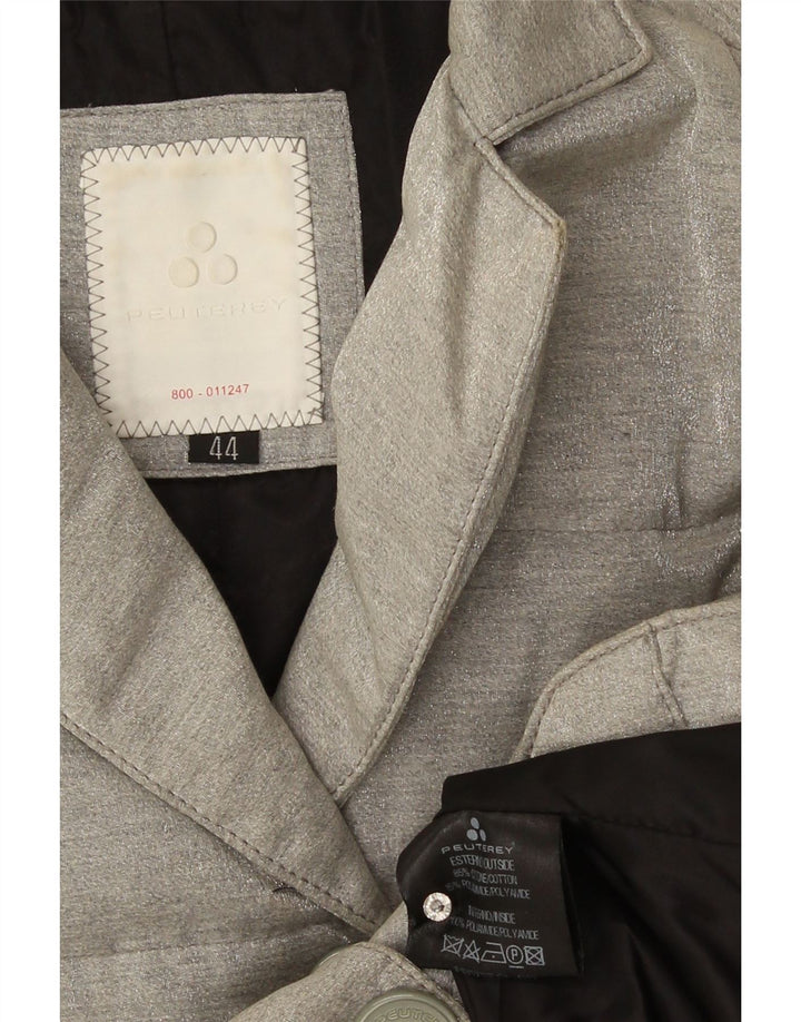 PEUTEREY Chaqueta Acolchada Mujer IT 44 Algodón Gris Medio