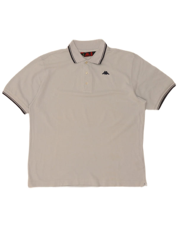 Polo Kappa Hombre Small Azul Algodón