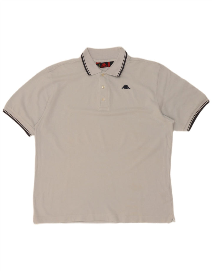 Polo Kappa Hombre Small Azul Algodón