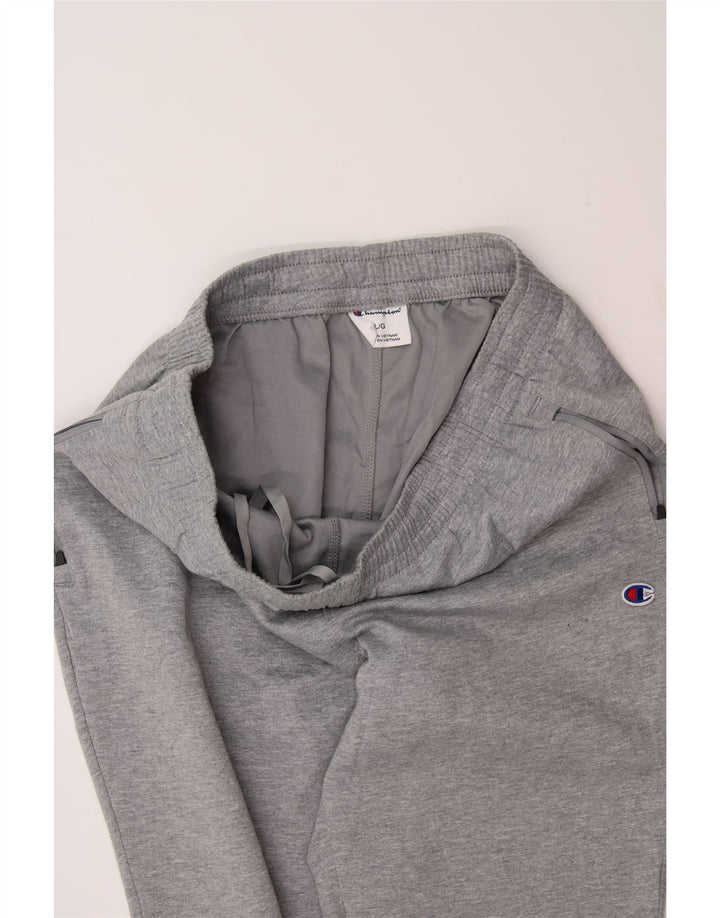 CHAMPION Mens Tracksuit Trousers Joggers Large  Grey Polyester Vintage Champion and Second-Hand Champion from Messina Hembry 
