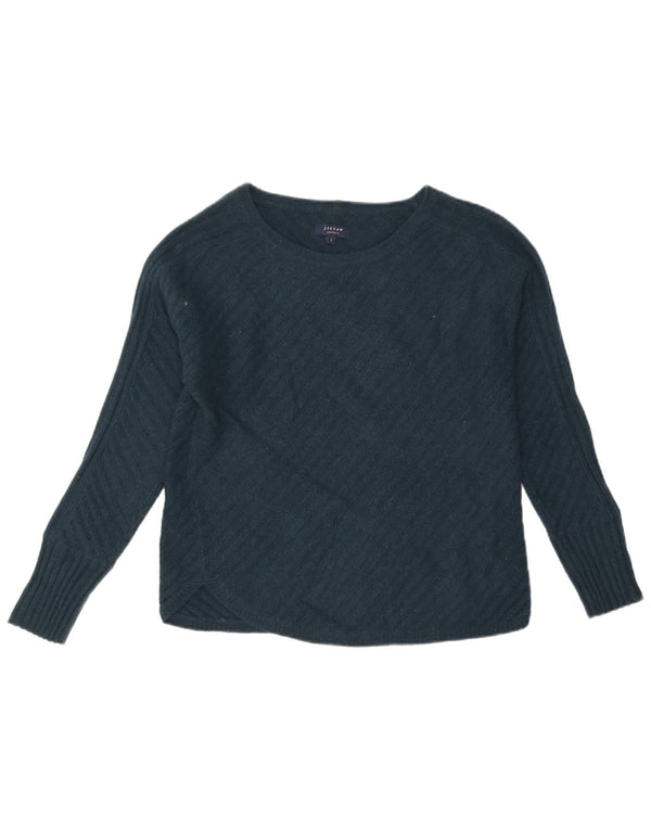 Jigsaw - Jersey con cuello barco para mujer, talla S, color verde cachemir