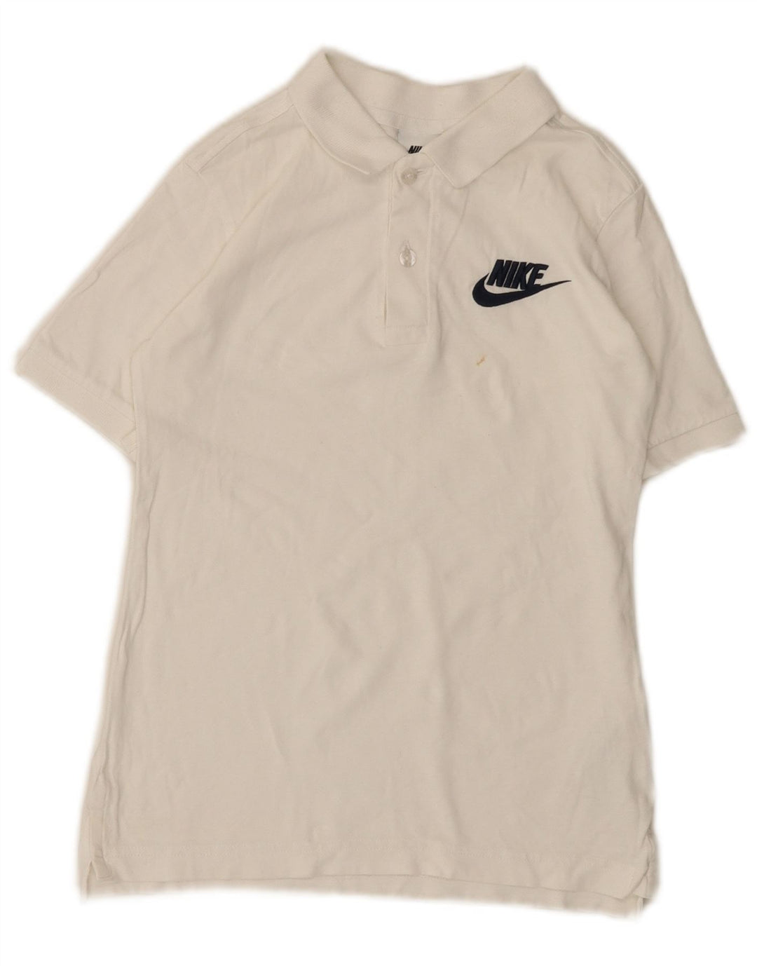 Nike Polo para niño 10-11 años Mediano Blanco Algodón
