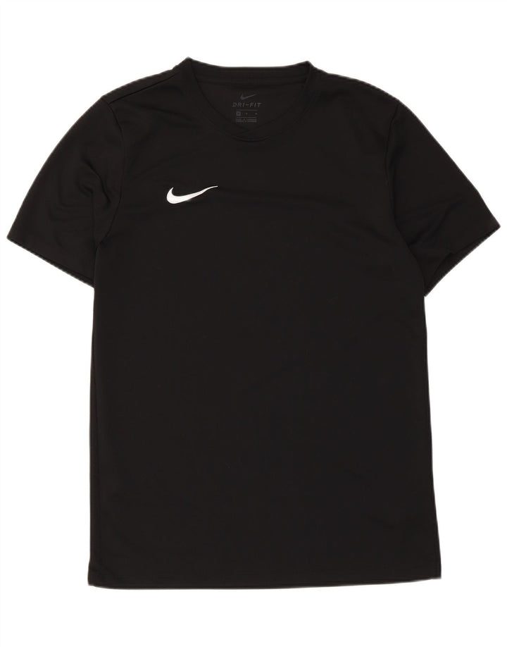 Camiseta Nike Dri Fit para hombre Top poliéster negro mediano