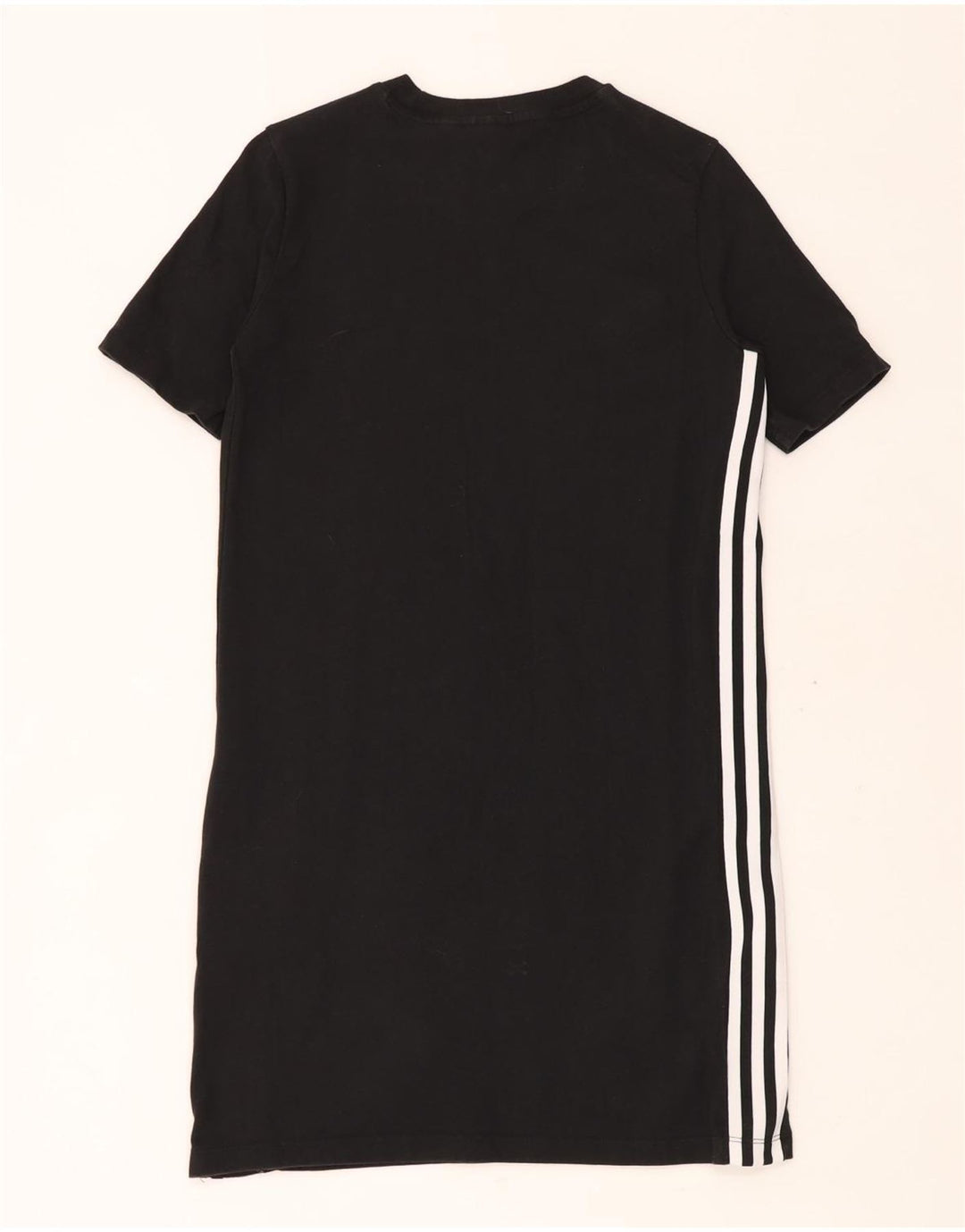 ADIDAS Vestido tipo camiseta para mujer UK 6 XS Algodón negro
