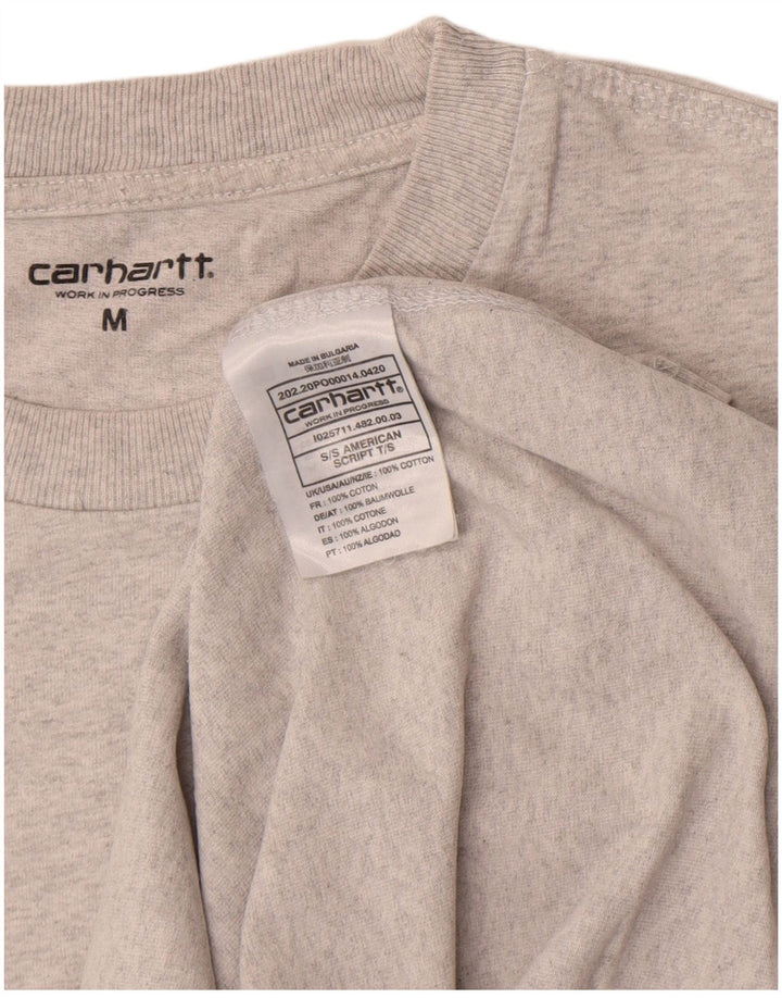 Camiseta Carhartt Hombre Top Algodón Gris Medio