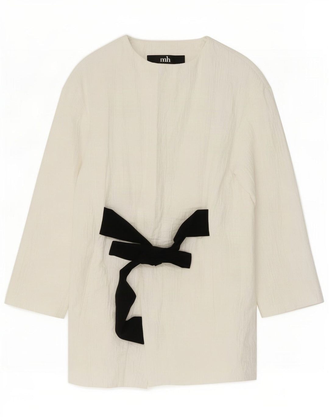 Zara Mujer Chaqueta Blazer Extragrande Larga UK 6 XS Algodón Blanco