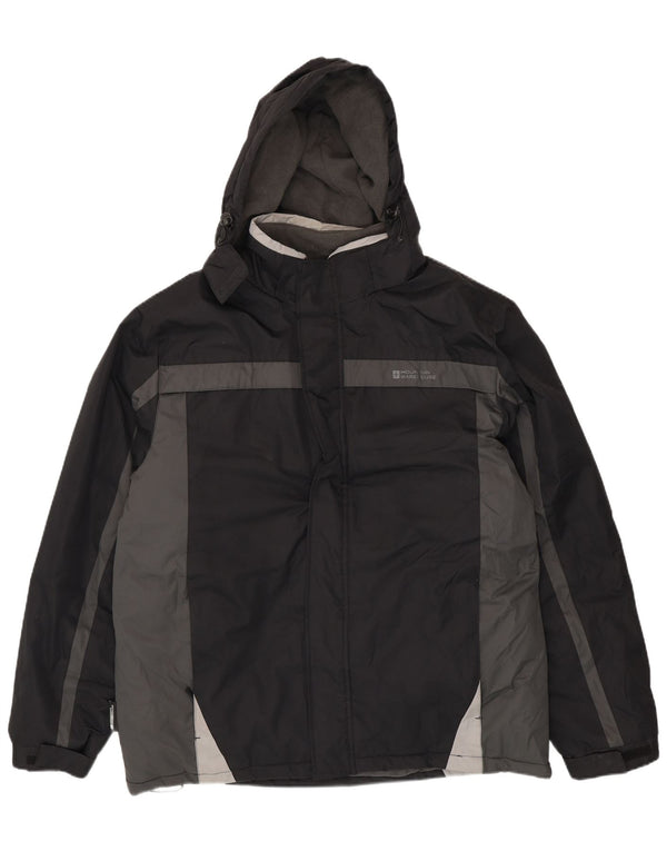 Mountain Warehouse Chaqueta de esquí con capucha para hombre, talla 42, XL, color negro