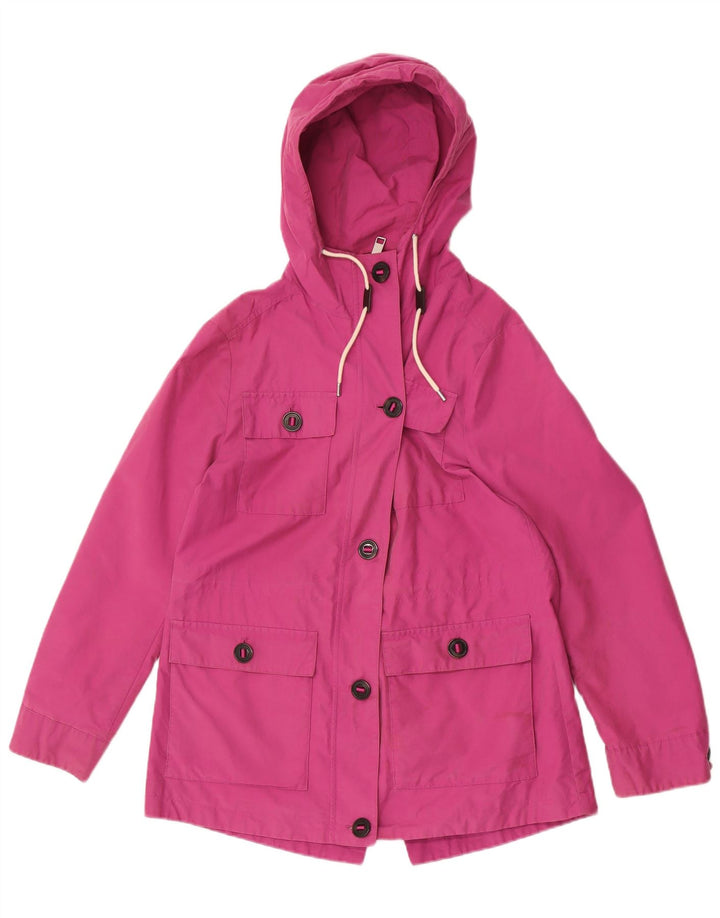 Marks & Spencer Chaqueta utilitaria con capucha para mujer UK 12 Algodón rosa medio