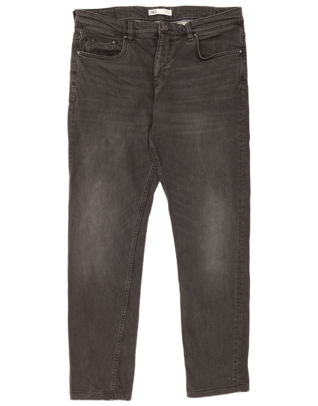 Zara Vaqueros Slim para Hombre EU 46 XL W36 L30 Negro