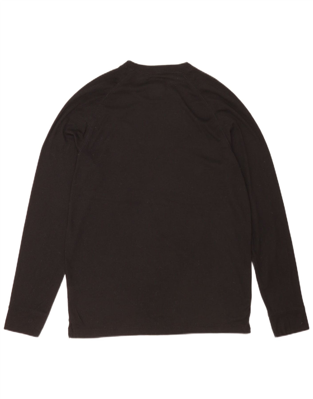 Top para hombre de manga larga de poliéster negro grande de Mountain Warehouse