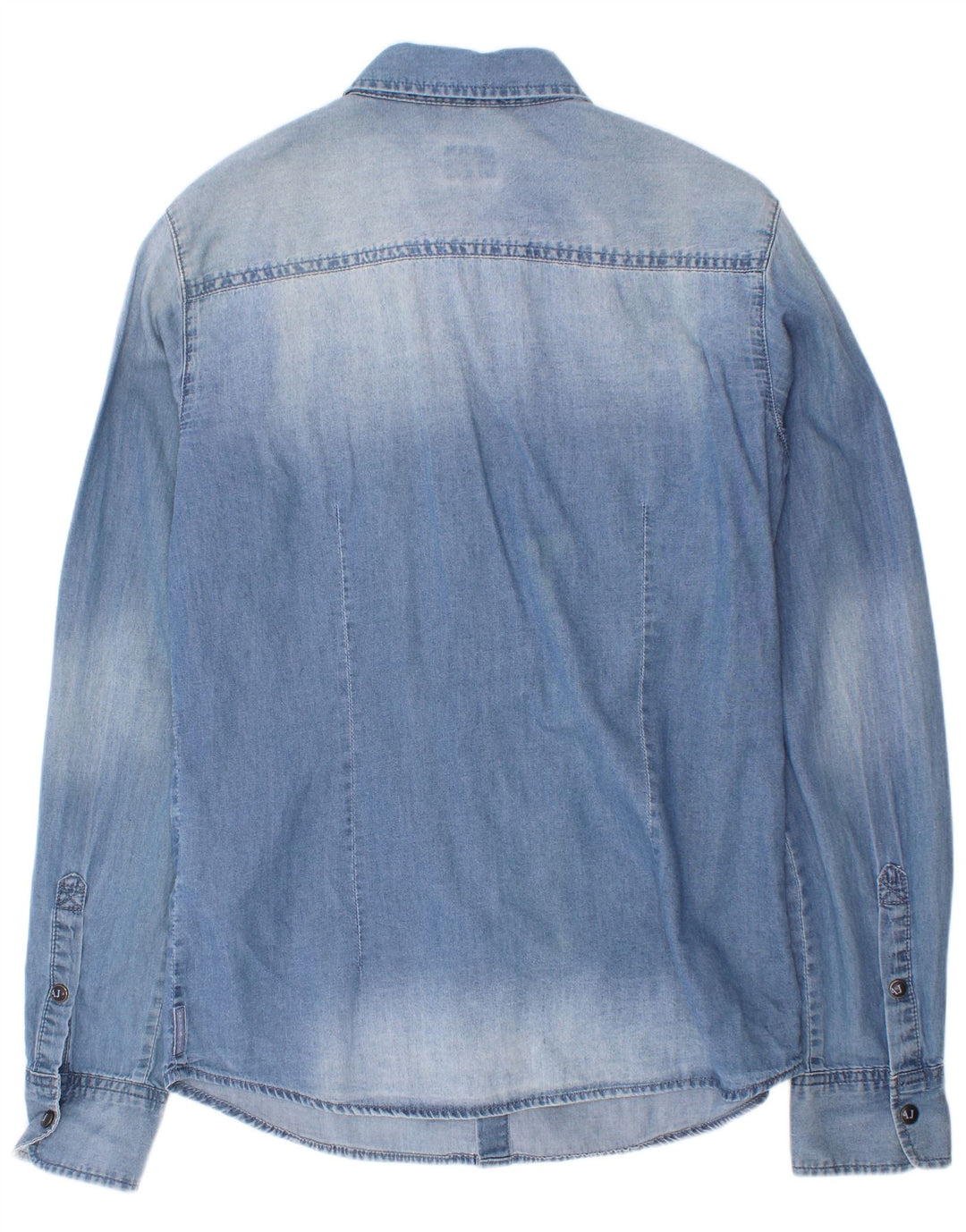 Armani Junior Camisa vaquera para niño 13-14 años Azul Algodón