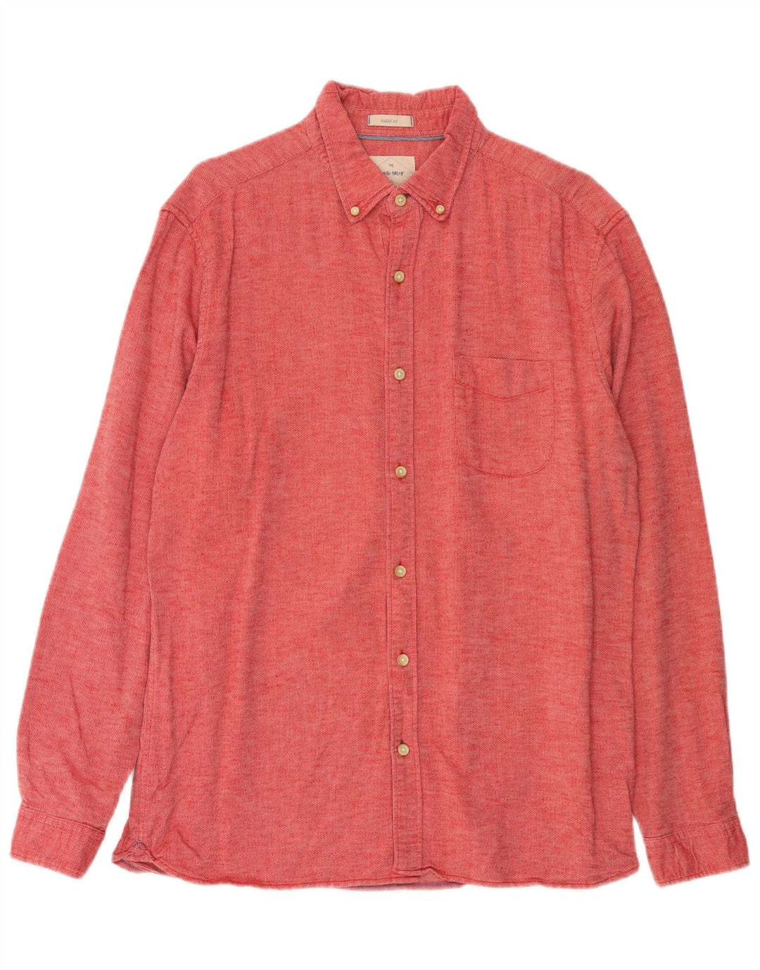 Camisa de corte clásico para hombre de White Stuff de algodón rojo medio